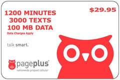 Pageplus $29.95 1200 Plan